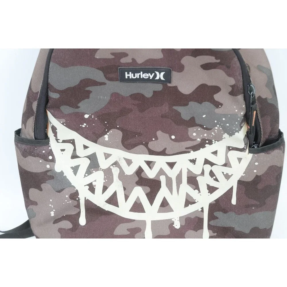 Hurley Graphic Backpack Print Mashup Full-Size Camo School Bag Skater Streetwea